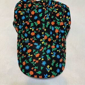 NWOT BAGGU Black Floral Baseball Cap